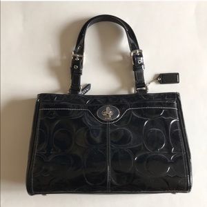 Coach Black Patent Purse